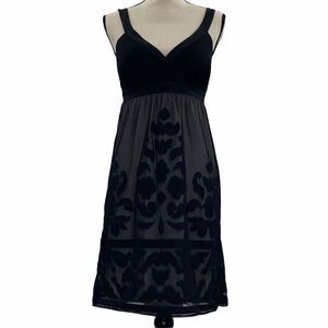 Inc International Concepts Black Mesh Dress Small